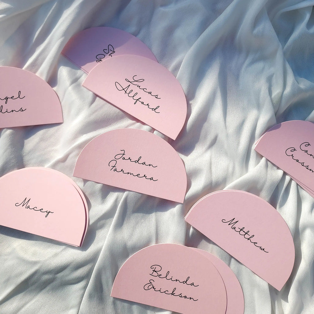 Buy Eco-Friendly Wedding Menu Card – FSC Paper + Soy Ink Printing | OddPlanPrint