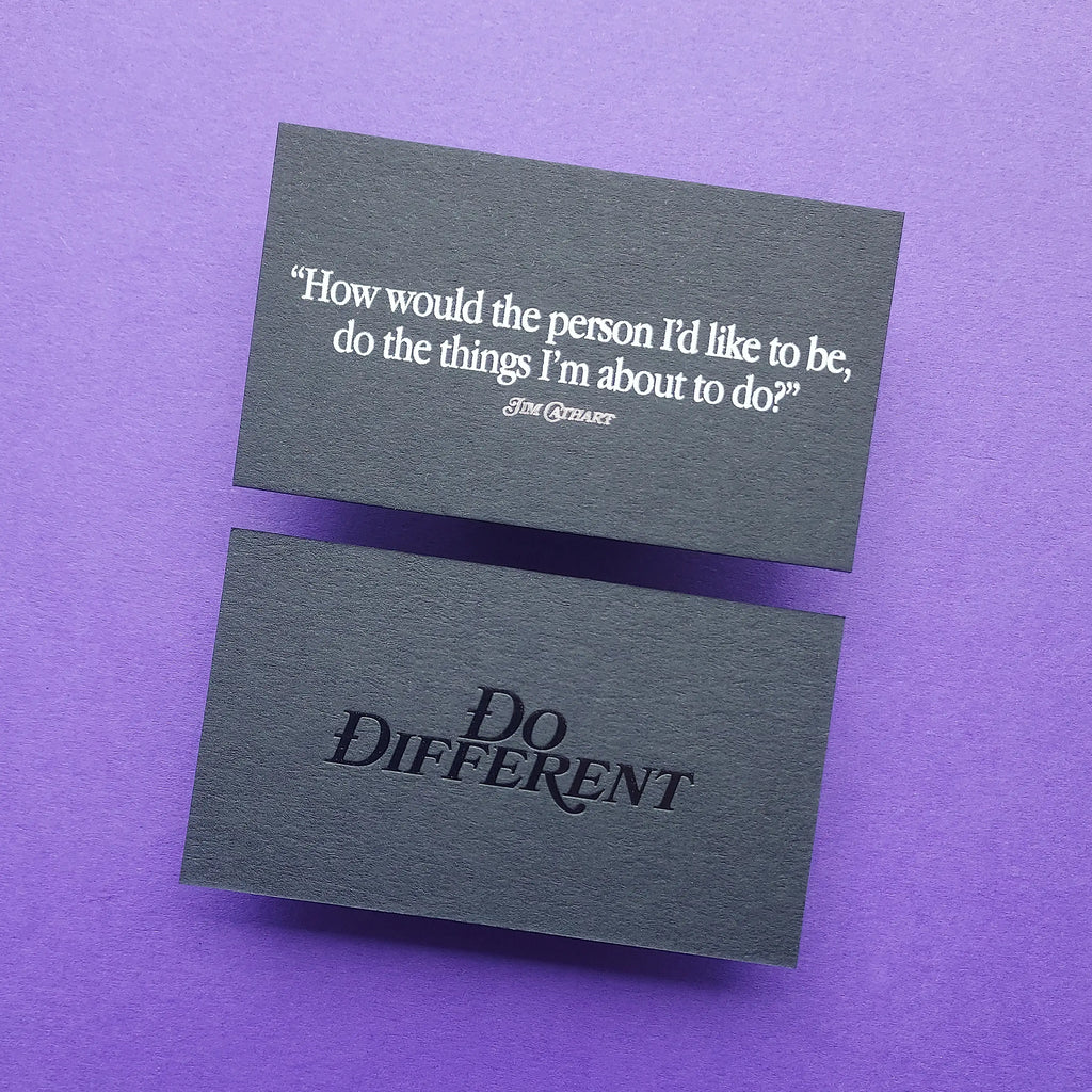 Buy Ultra Premium Custom Black Business Cards – Minimal Luxe | OddPlanPrint