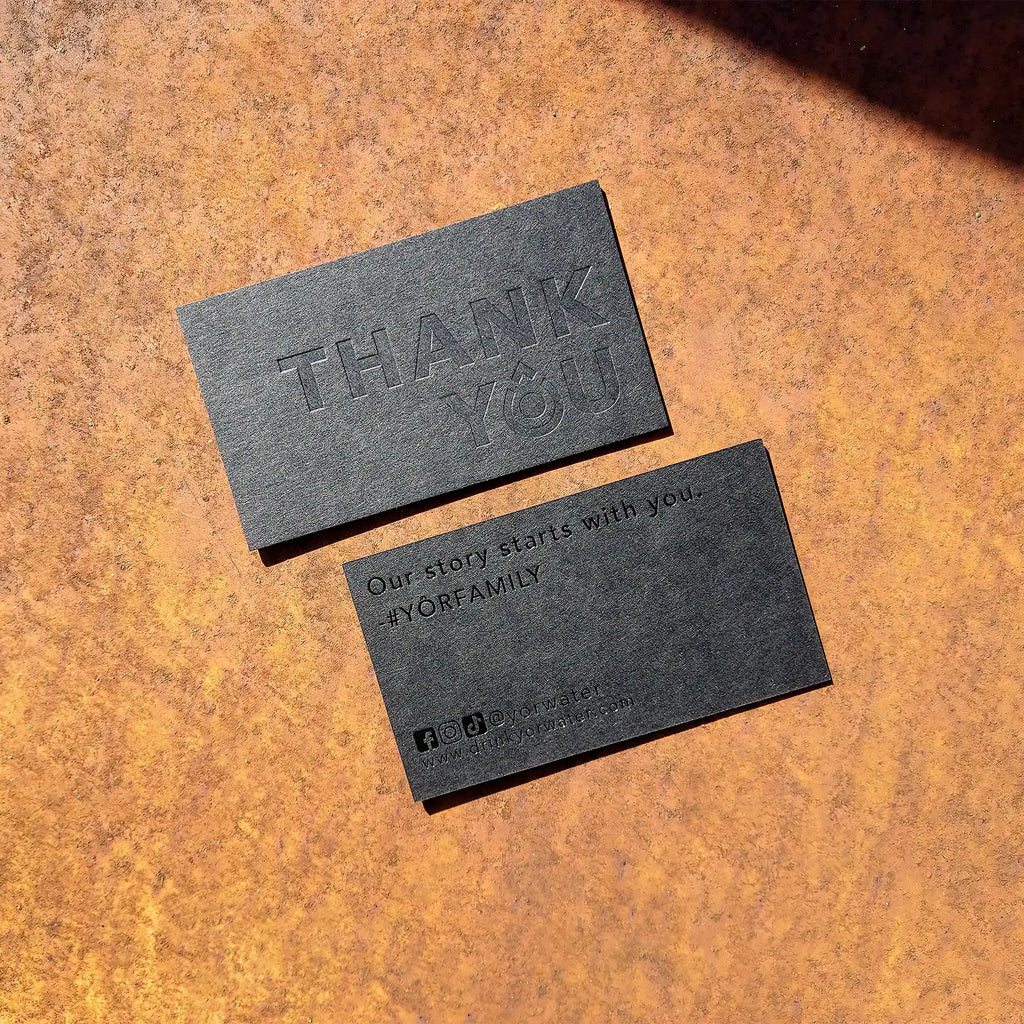 Buy Layered Custom Black Business Cards – Textured Edge Detail | OddPlanPrint