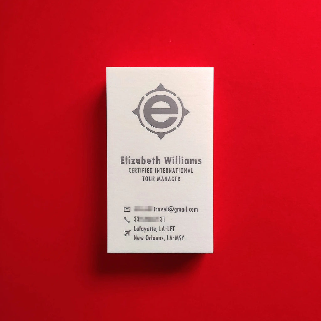 Buy Spot Print Custom Cotton Business Cards – Pattern Accent | OddPlanPrint