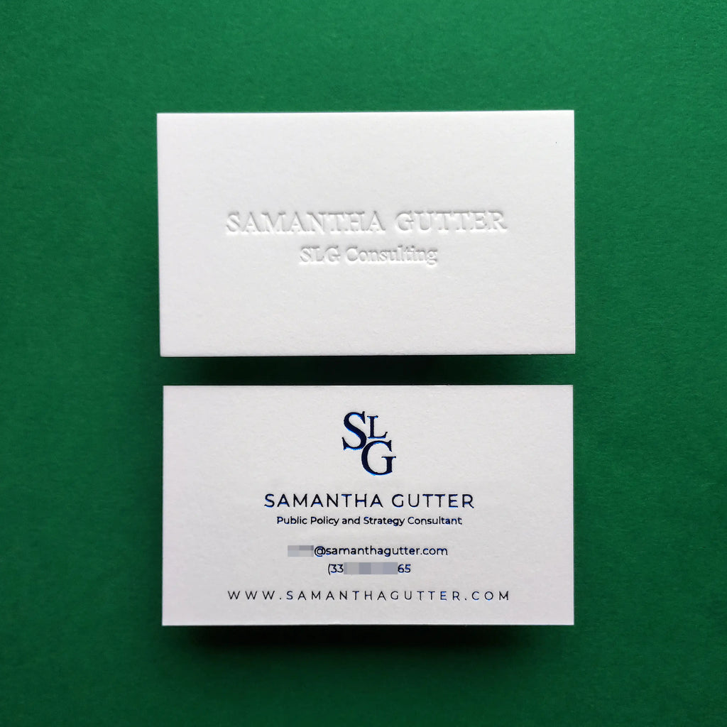 Buy Bold Custom Cotton Business Cards – Raised Ink Print | OddPlanPrint