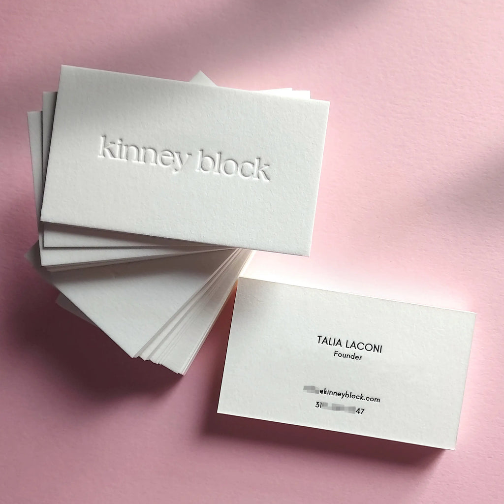 Buy Modern Custom Cotton Business Cards – Thick White Edge | OddPlanPrint