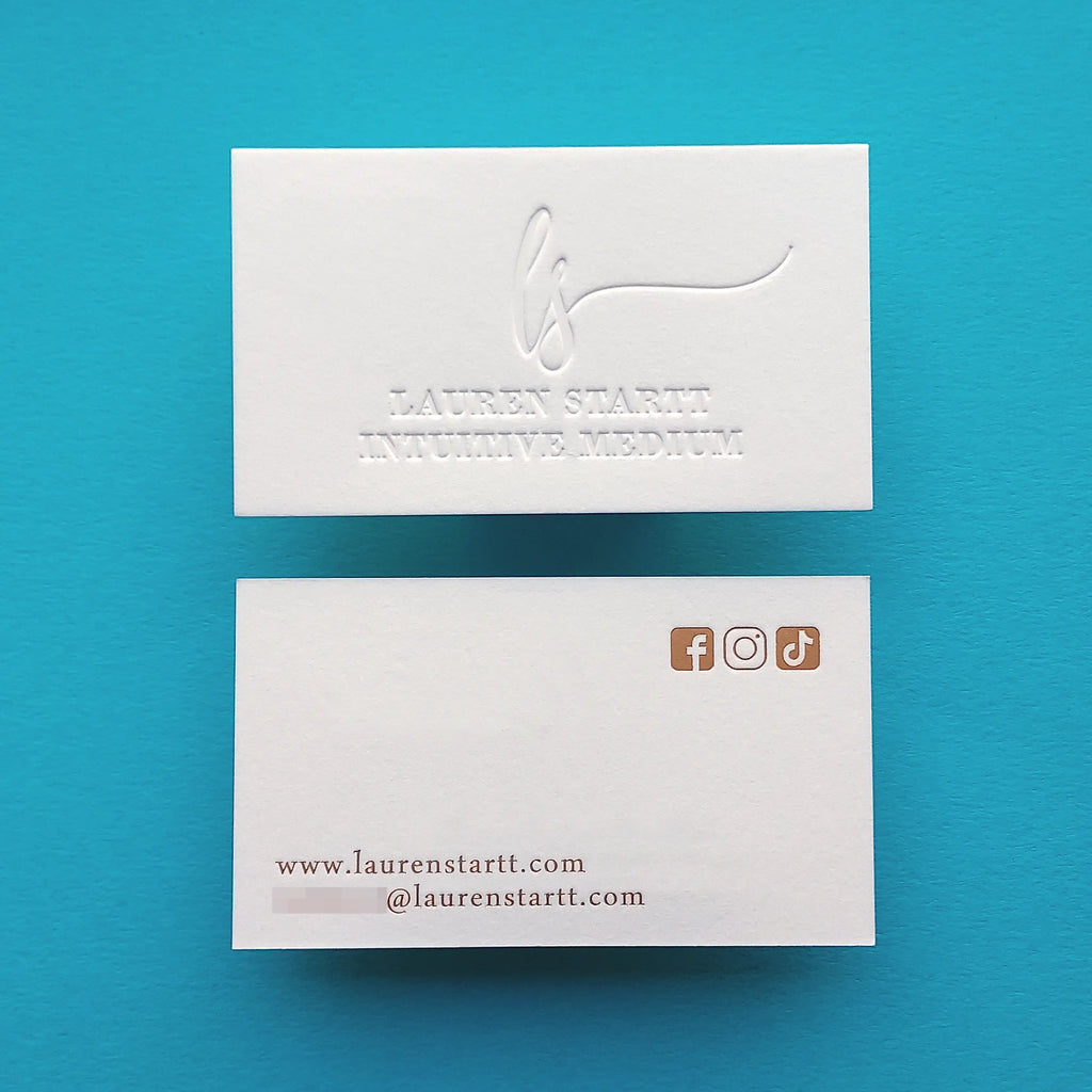 Buy Bold Identity Custom Cotton Business Cards – Name Highlight | OddPlanPrint