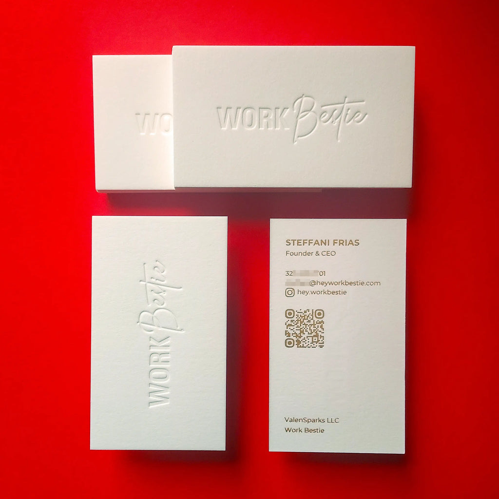 Buy Monochrome Custom Cotton Business Cards – Sleek Style | OddPlanPrint