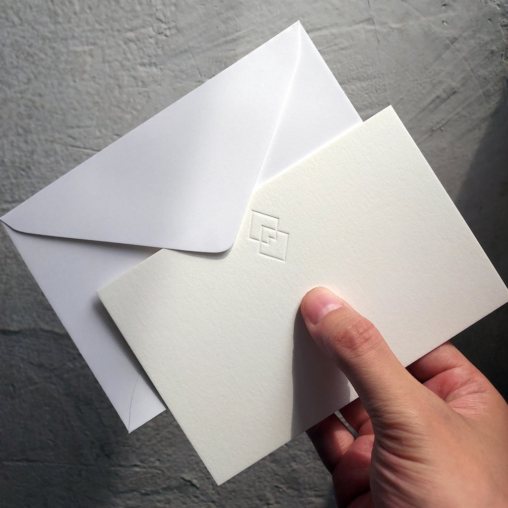 Buy Modern Debossed Postcards – Message Card with Envelope | OddPlanPrint