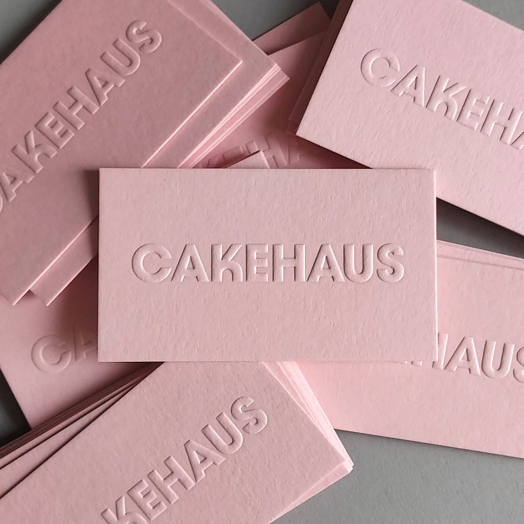 Buy Luxurious PINK Business Cards – Embossing | OddPlanPrint