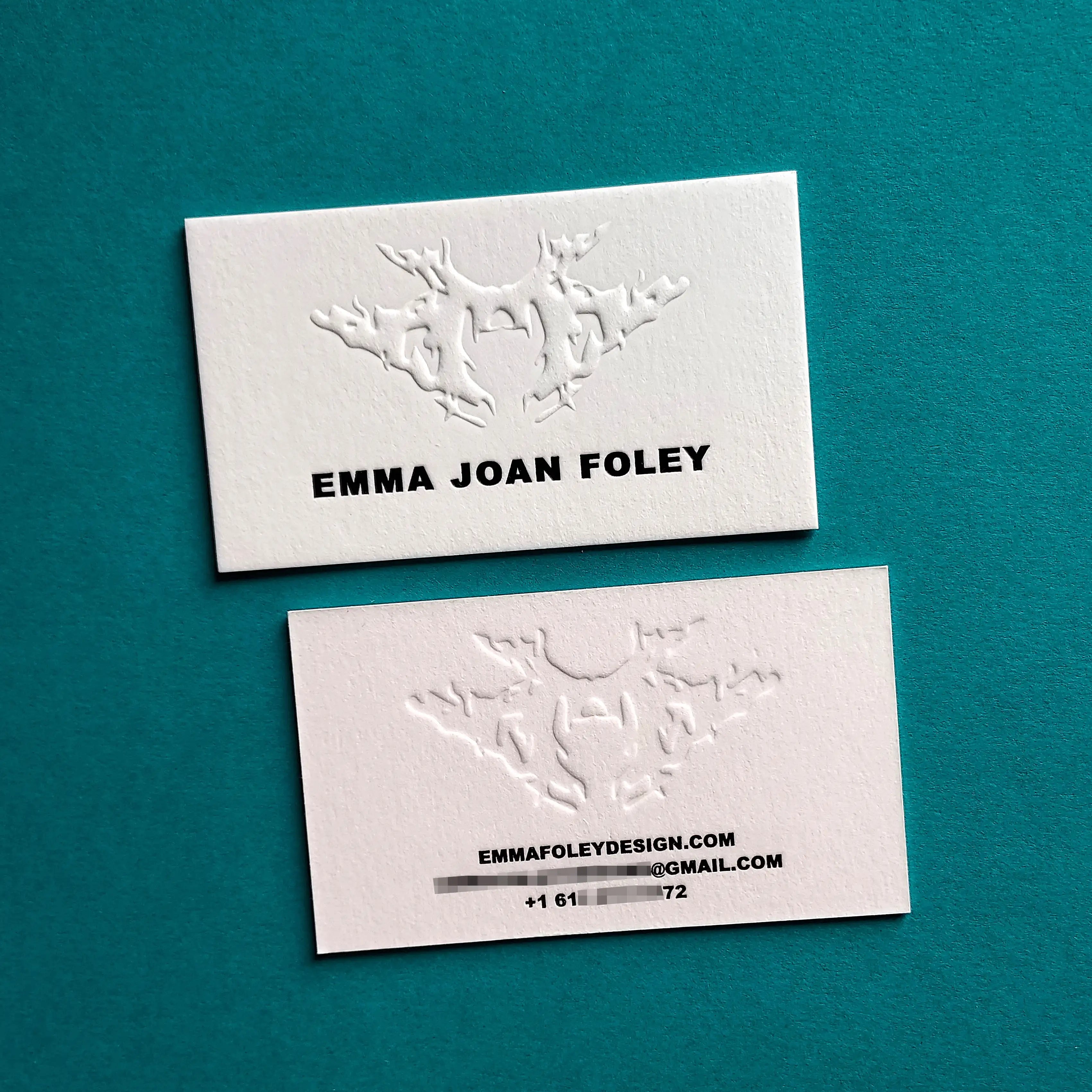 Buy Professional Embossed Business Cards – Elite Cotton Paper | OddPlanPrint