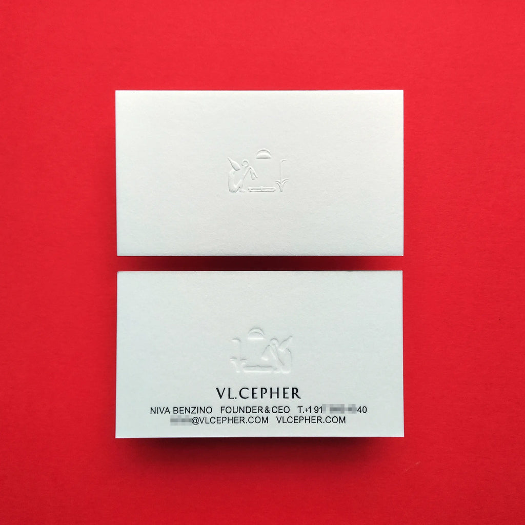 Buy Premium Cotton Embossed Business Cards – Rich Texture | OddPlanPrint