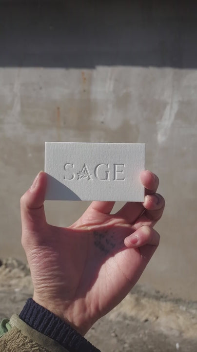 Buy No-Coating Custom Cotton Business Cards – Natural White | OddPlanPrint