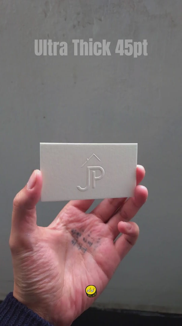 Buy Premium Embossed Cards - heavy 45pt cotton, embossed detail and glossy black foil for lasting impression - OddPlanPrint